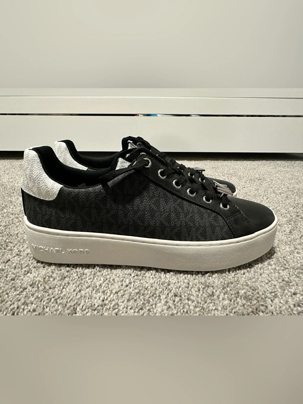 Michael Kors Poppy Color-Block Logo Sneakers